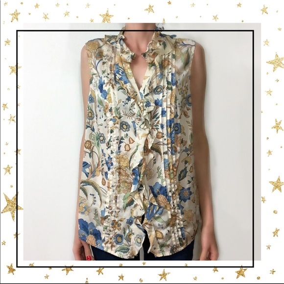 Talbots Tops - Talbots Petite Women’s Sleeveless  blouse     (D3)